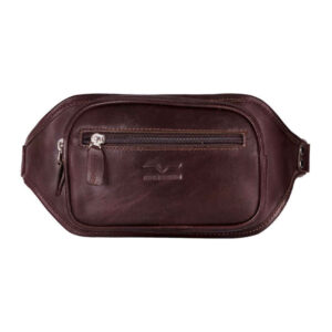 Sac banane en cuir véritable avec ceinture réglable – Accessoire tendance pour le quotidien