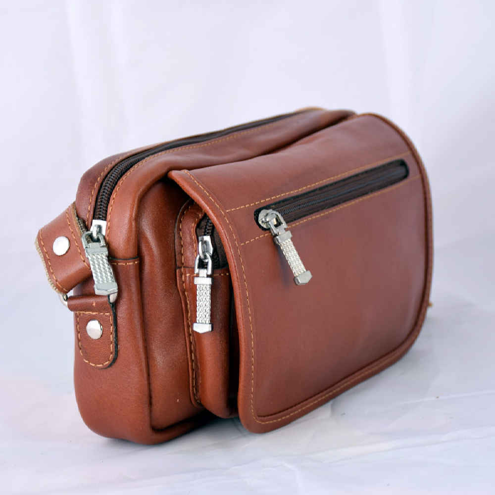 Sac banane en cuir véritable avec ceinture réglable – Transport quotidien pour homme