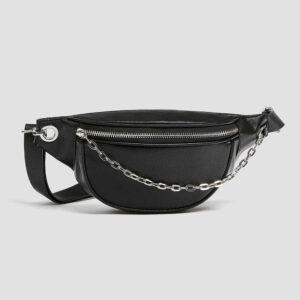 Sac banane en cuir véritable avec ceinture réglable – Élégance féminine