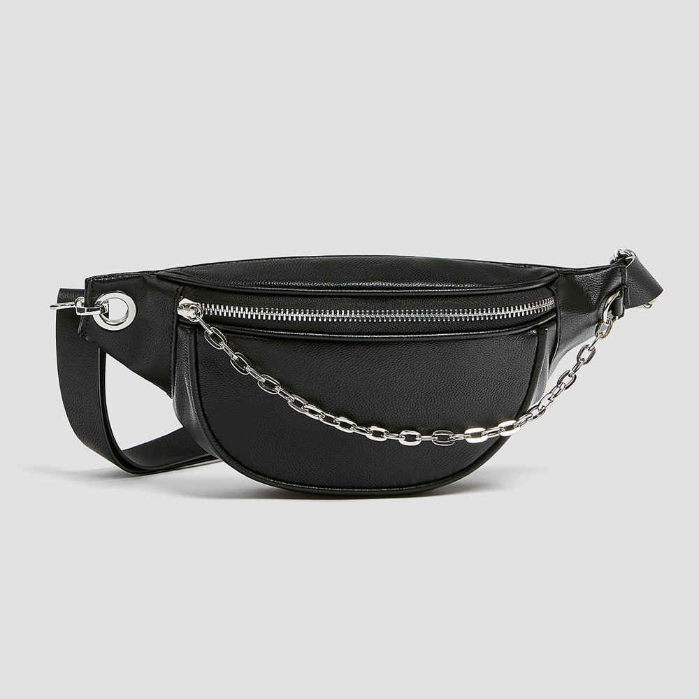 Sac banane en cuir véritable avec ceinture réglable – Élégance féminine