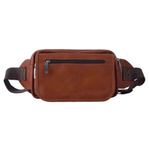 Sac banane en cuir véritable avec ceinture réglable – Pour un usage quotidien