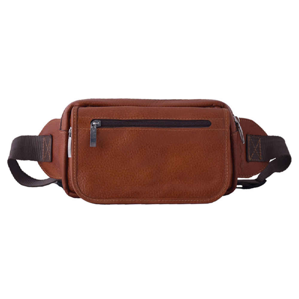 Sac banane en cuir véritable avec ceinture réglable – Pour un usage quotidien