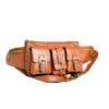 Sac banane en cuir véritable avec ceinture réglable pour homme – Idéal pour les activités de plein air