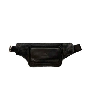 Sac banane en cuir véritable avec ceinture réglable pour hommes – Idéal pour une utilisation quotidienne