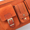 Sac banane en cuir véritable avec ceinture réglable pour hommes - Parfait pour les voyages et les activités de plein air