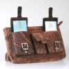 Sac banane en cuir véritable avec ceinture réglable pour hommes - Parfait pour les voyages et les activités de plein air