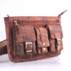 Sac banane en cuir véritable avec ceinture réglable pour hommes - Parfait pour les voyages et les activités de plein air