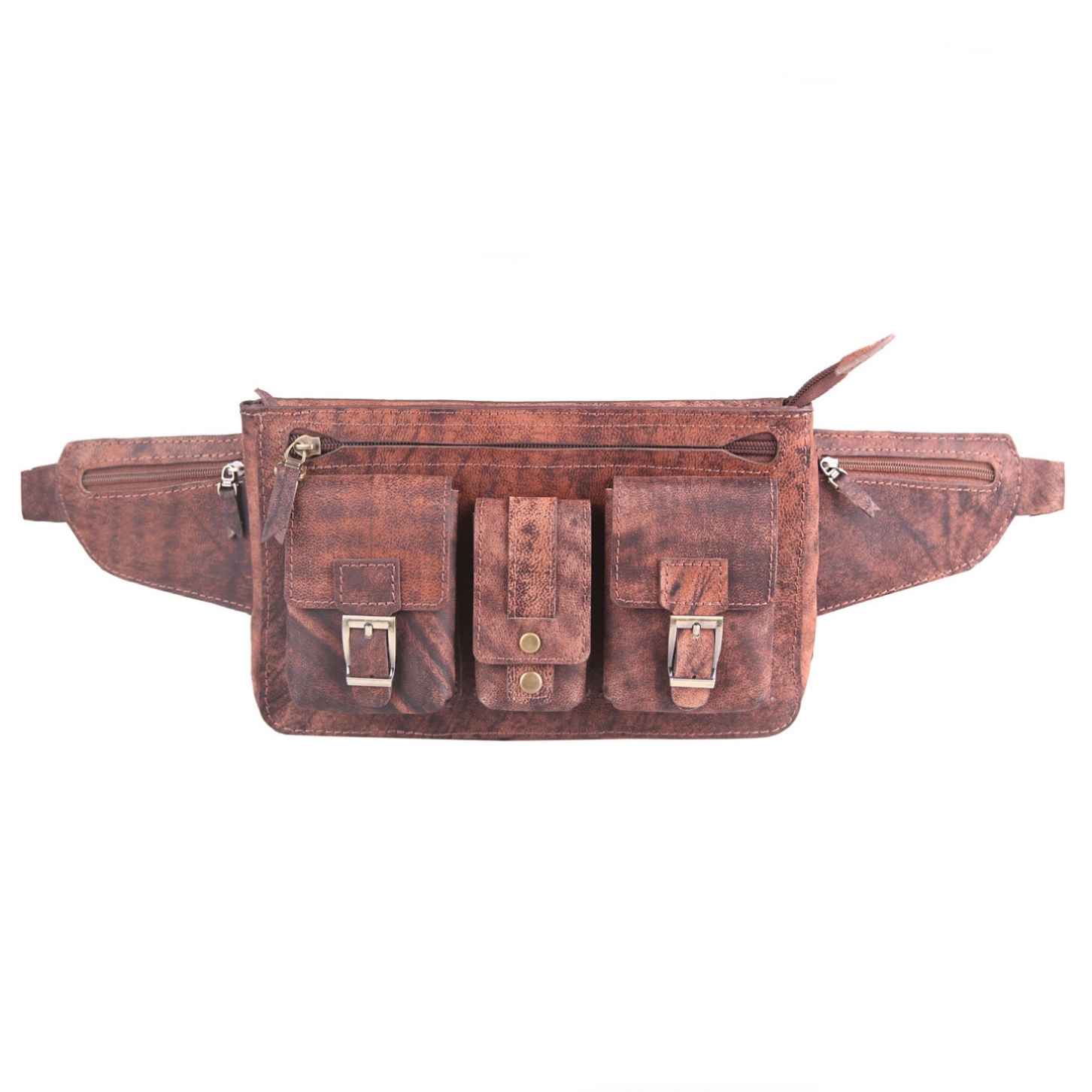 Sac banane en cuir véritable avec ceinture réglable pour hommes - Parfait pour les voyages et les activités de plein air