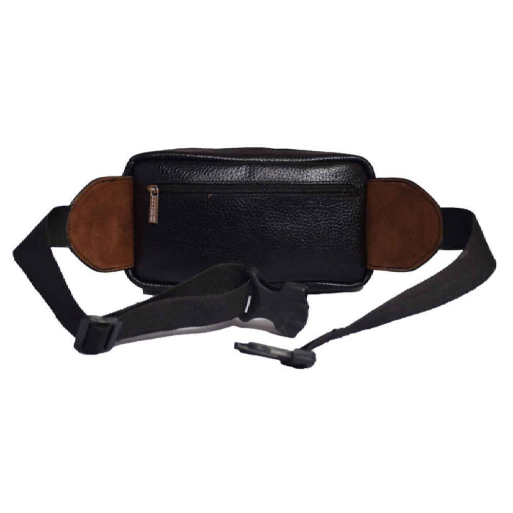 Sac banane en cuir véritable avec ceinture réglable – Élégance au quotidien