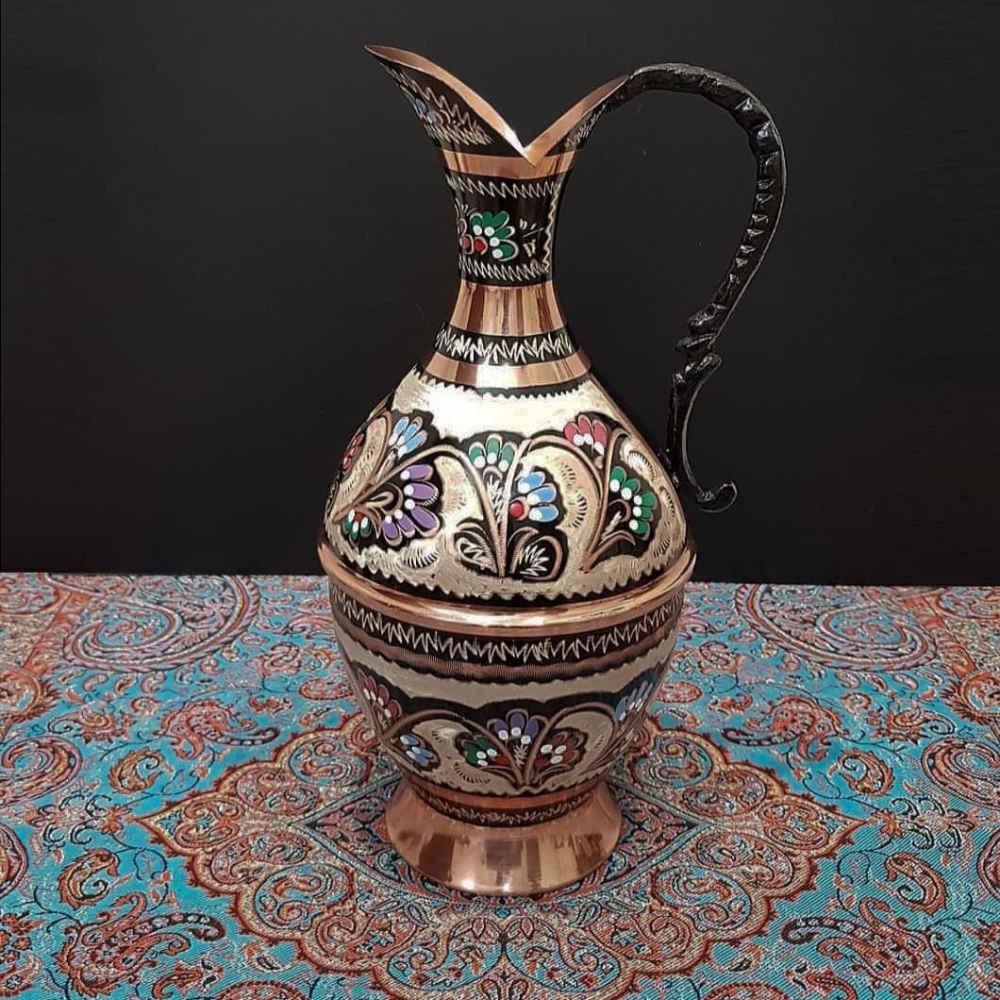 Pichet Décoratif Fait Main avec Émail Persan Minakari Elika