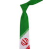 Cravate pour homme - Design artistique inspiré de la Perse avec le drapeau de l'Iran