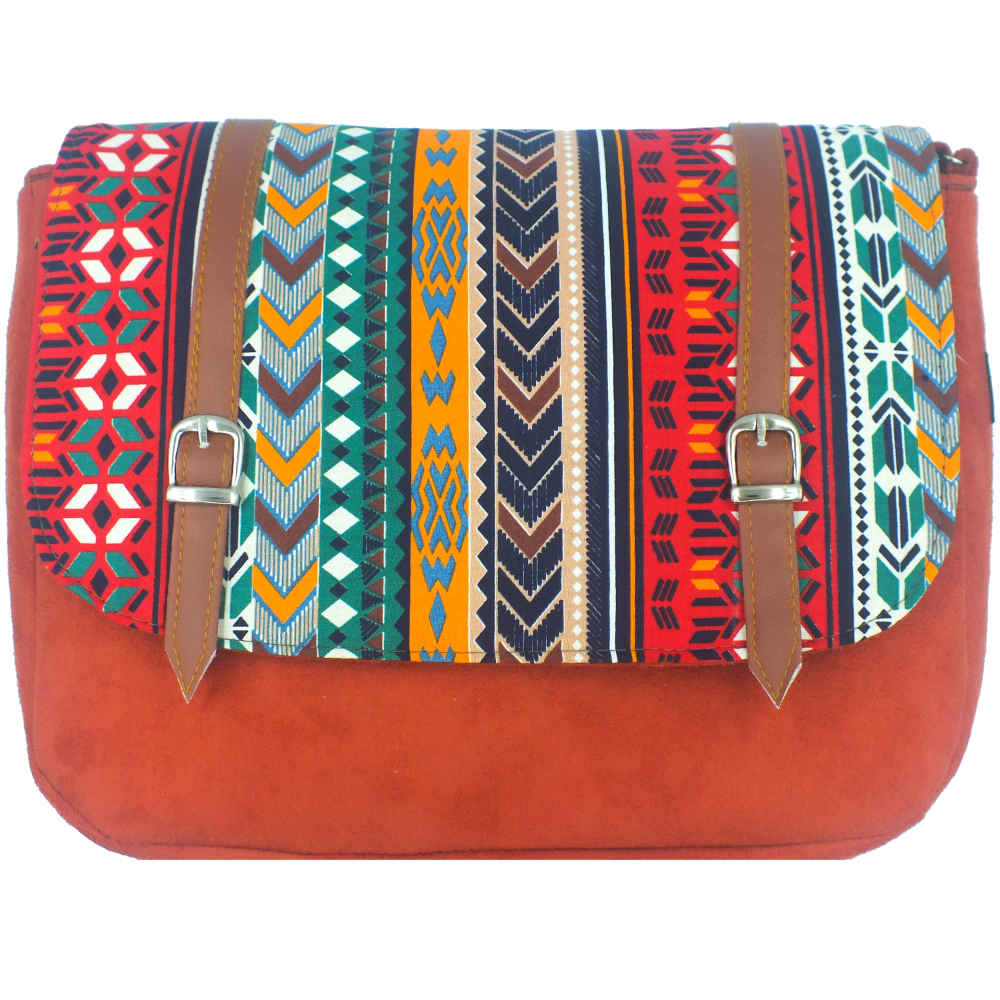 Sac à bandoulière bohémien avec motif géométrique Laleh