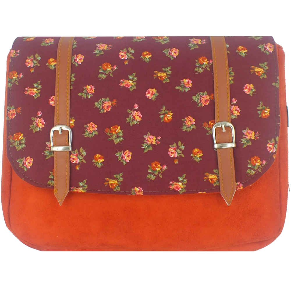 Sac à bandoulière bohémien avec motif floral Ziba
