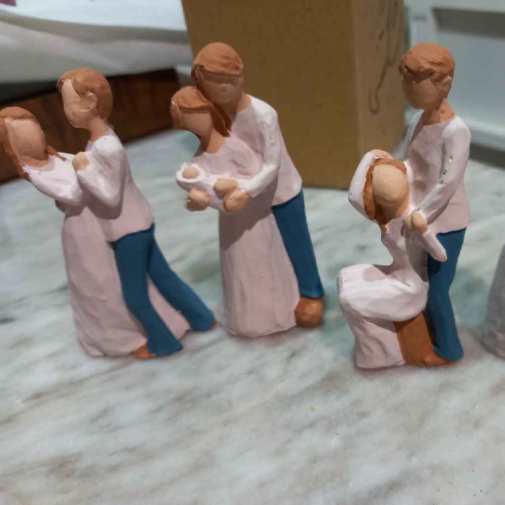 Figurine arbre de saule – Cycle de l’amour, 4 pièces