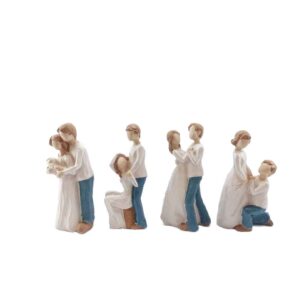 Figurine arbre de saule – Cycle de l’amour, 4 pièces