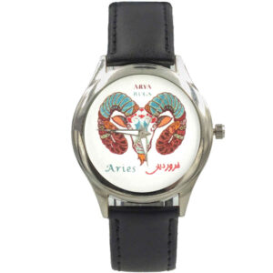 Montre-bracelet artistique avec motif du zodiaque perse – Farvardin