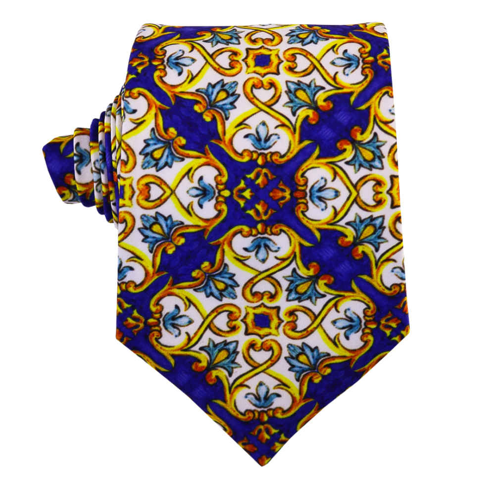 Cravate pour homme - Élégance artistique inspirée de la Perse Kaleidoscope Sina