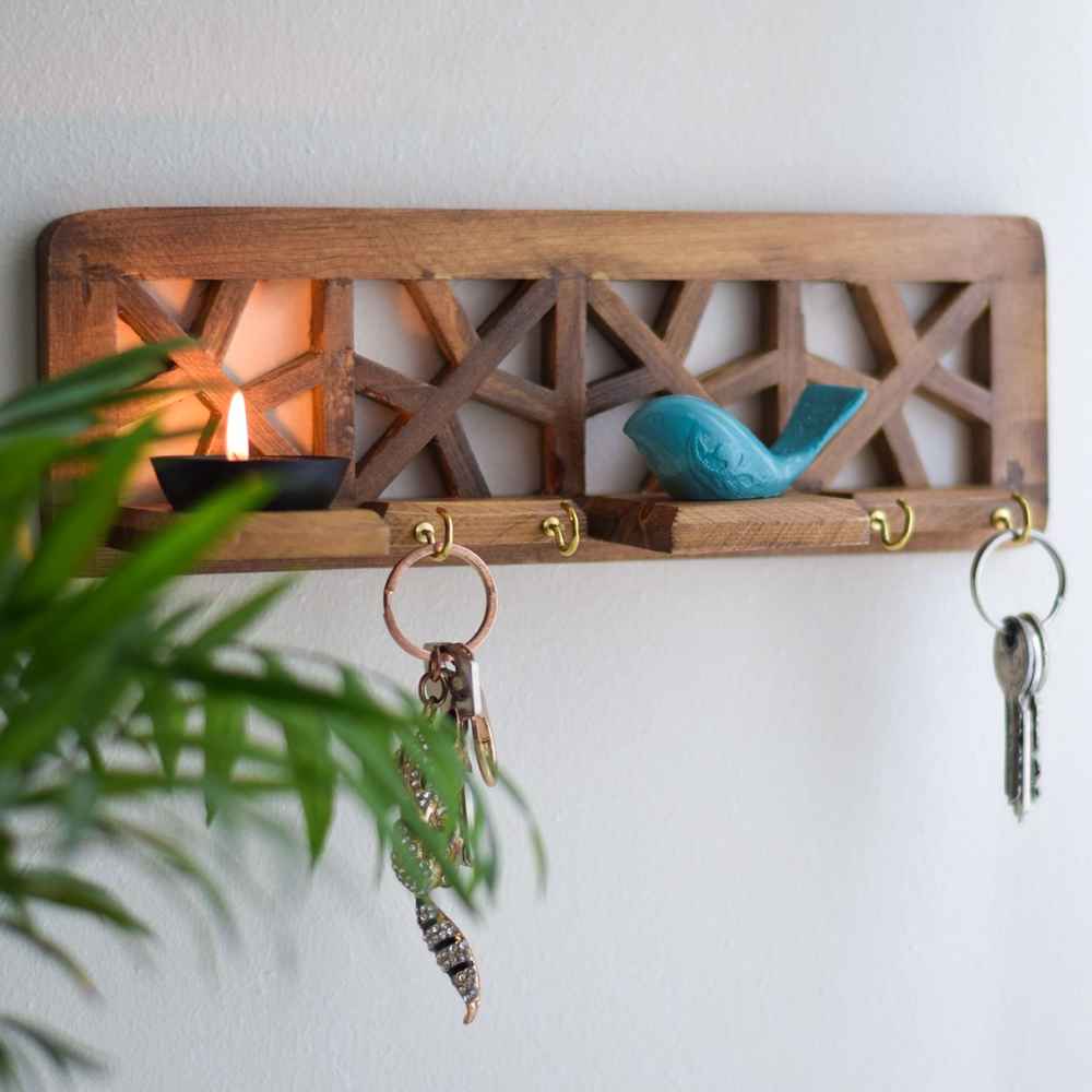 Porte-clés mural décoratif avec design Prandeh