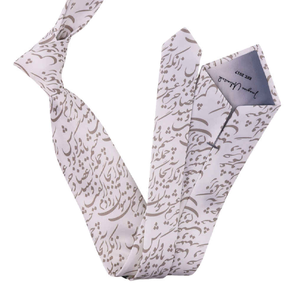 Cravate pour homme – Calligraphie artistique inspirée de la Perse Eshgh