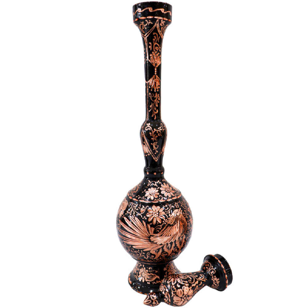Bouteille décorative en cuivre – Gravure persane artisanale Shokoh (lot de 2)