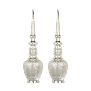 Bouteille décorative en cuivre – Gravure persane artisanale Zina (lot de 2)
