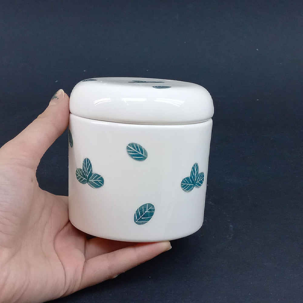 Ensemble de bocaux en céramique – Idéal pour le rangement et l’organisation de la cuisine, Fittonia (3x)