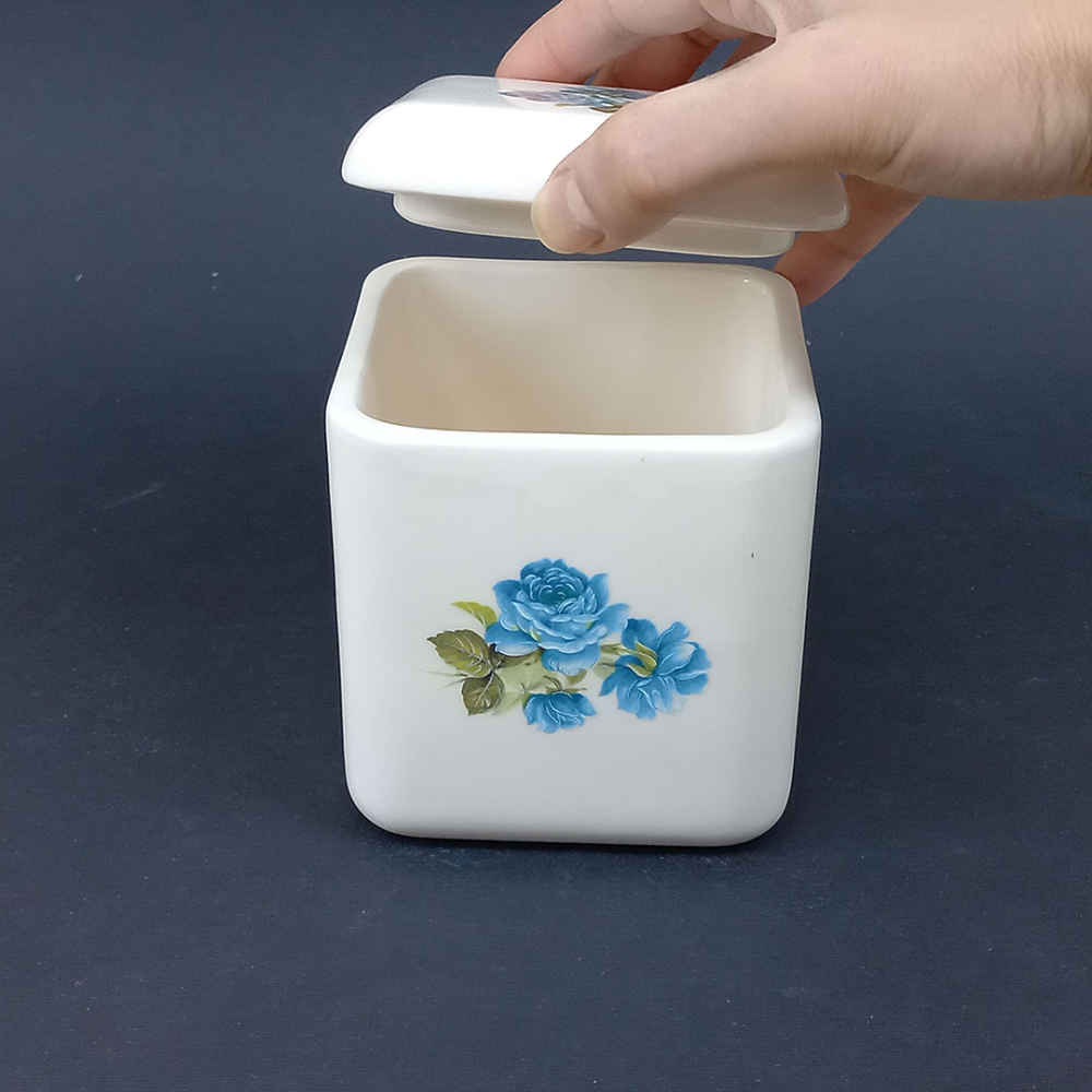 Ensemble de bocaux en céramique – Idéal pour le rangement et l’organisation de la cuisine, Ciel (3x)