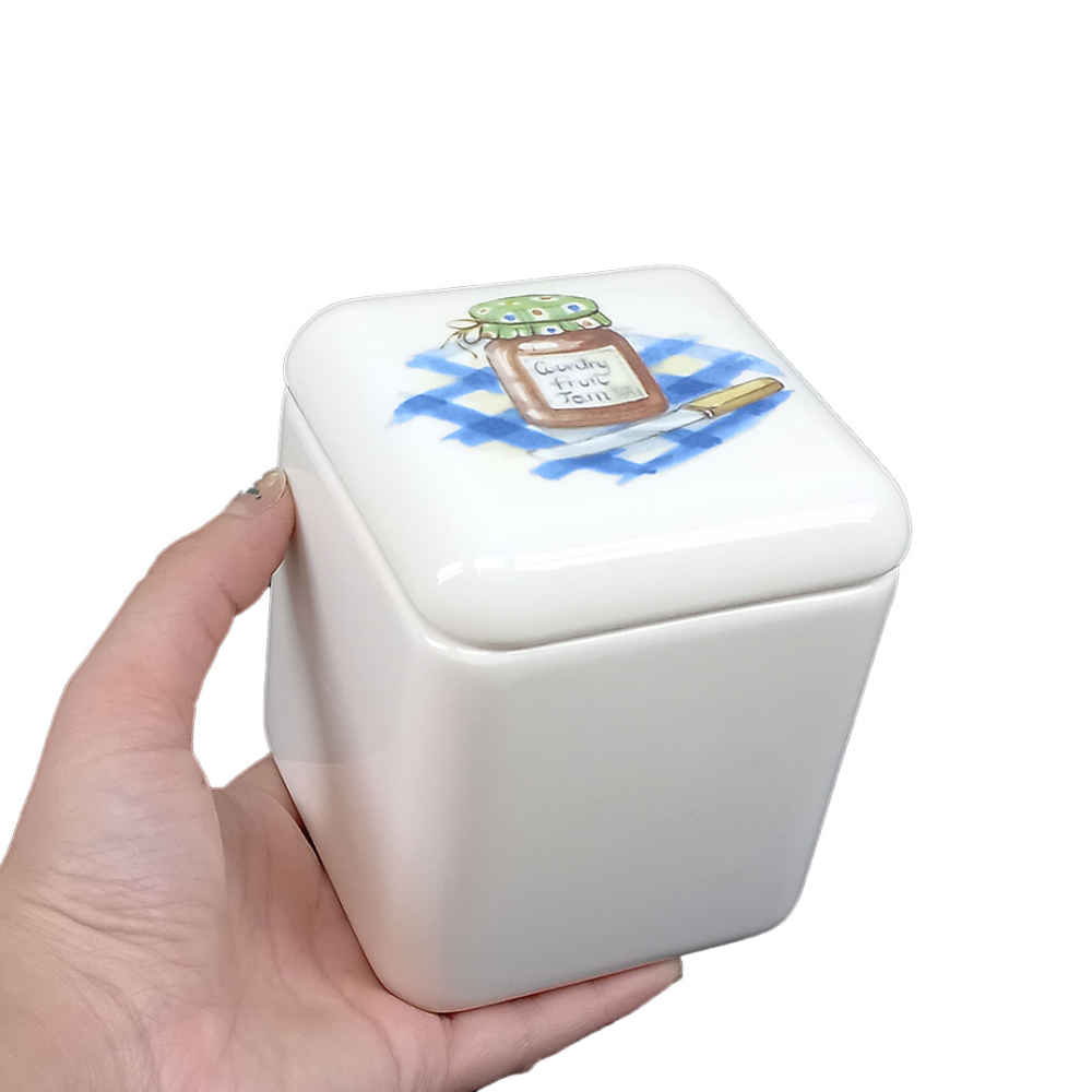 Ensemble de bocaux en céramique – Idéal pour le rangement et l’organisation de la cuisine (3x)