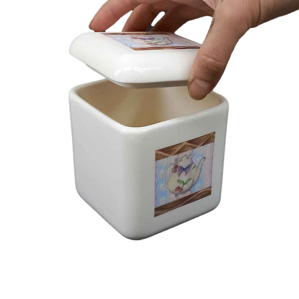 Ensemble de bocaux en céramique – Rangement élégant pour le café, le thé, et plus (3x)