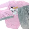 Ensemble de vêtements pour nouveau-né 3 pièces modèle Renard