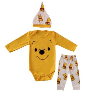 Ensemble de vêtements pour bébé 3 pièces modèle Winnie l’Ourson