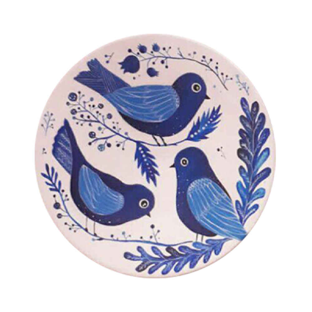 Ensemble de 3 Assiettes Décoratives en Céramique Peintes à la Main Cheshm Nazar