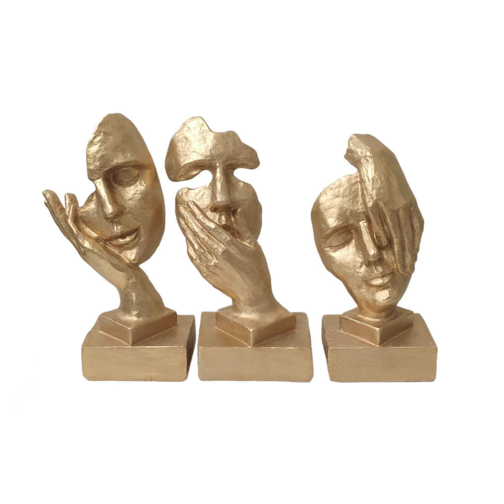 Ensemble de 3 figurines décoratives de danse Sama - Danse culturelle