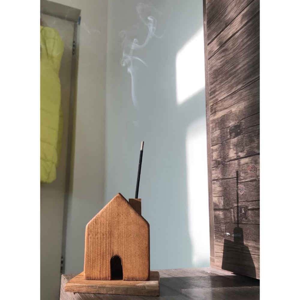 Porte-encens en bois – Modèle Abshar