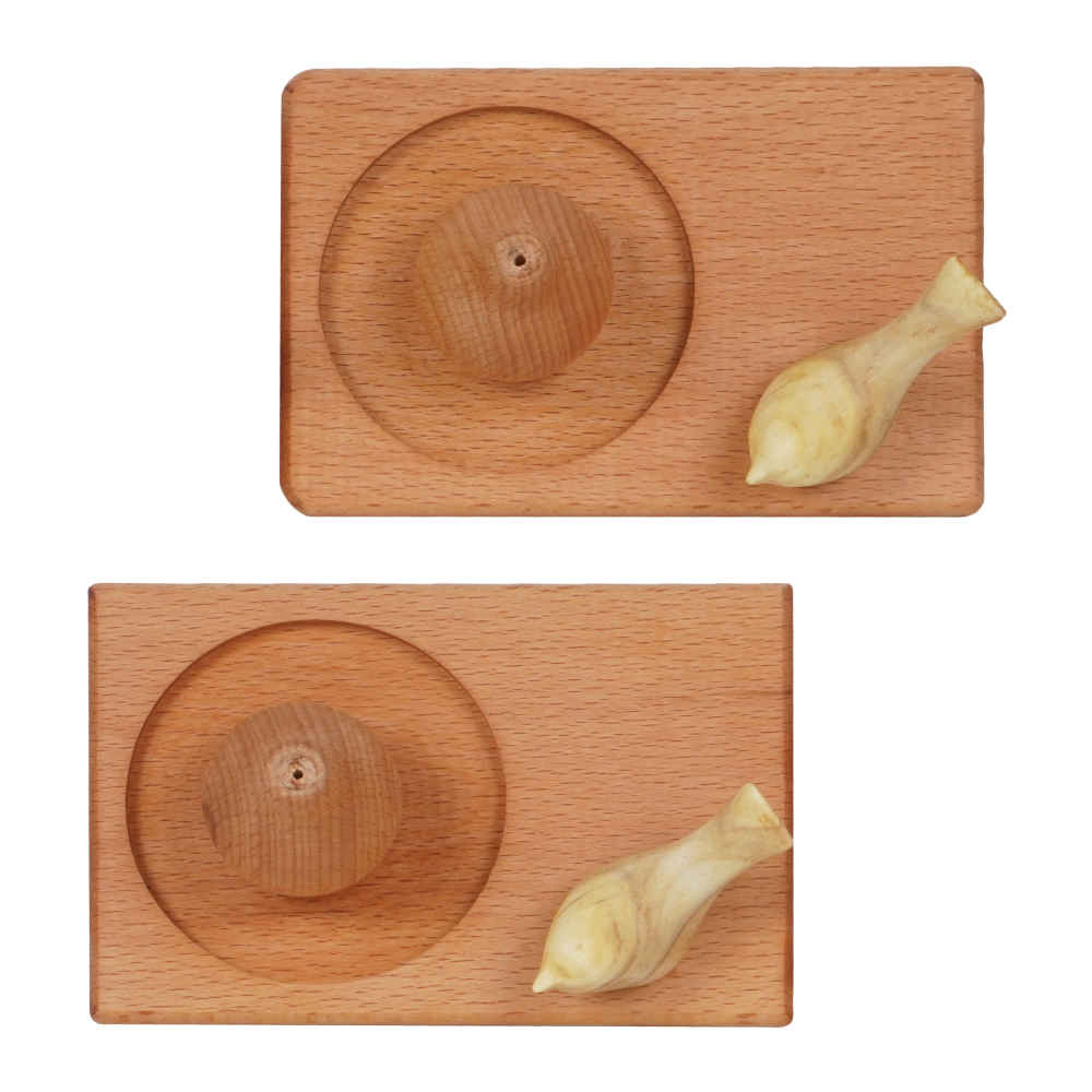Porte-encens en bois – Modèle Diana (lot de 2)