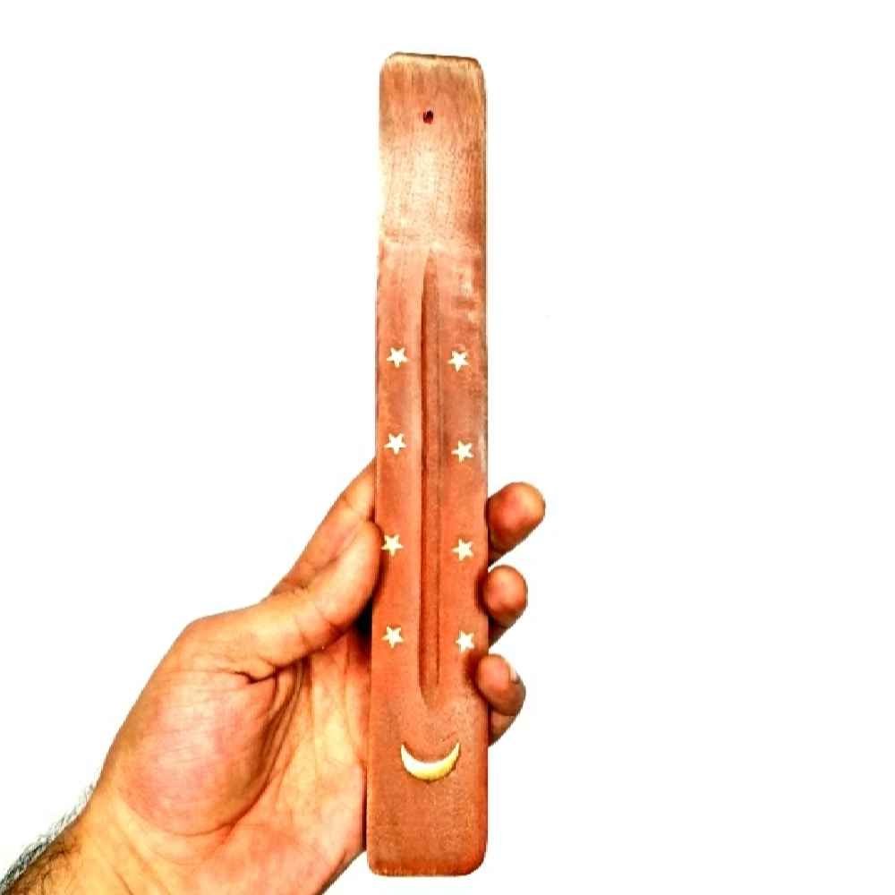 Porte-encens en bois – Modèle Lune
