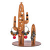 Présentoir et organisateur de bijoux en bois modèle Cactus (x2)