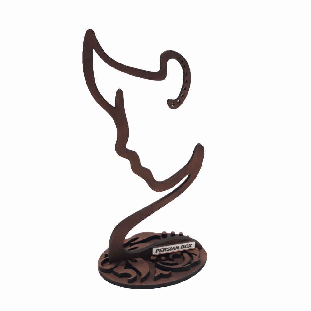 Présentoir et organisateur de bijoux en bois modèle Visage
