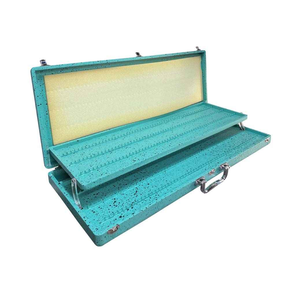 Coffret en métal de 120 crayons avec tiroir – Série Turquoise pour artistes