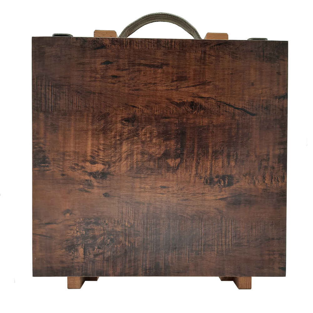 Coffret en bois de 120 crayons avec tiroir – Design Salva pour artistes