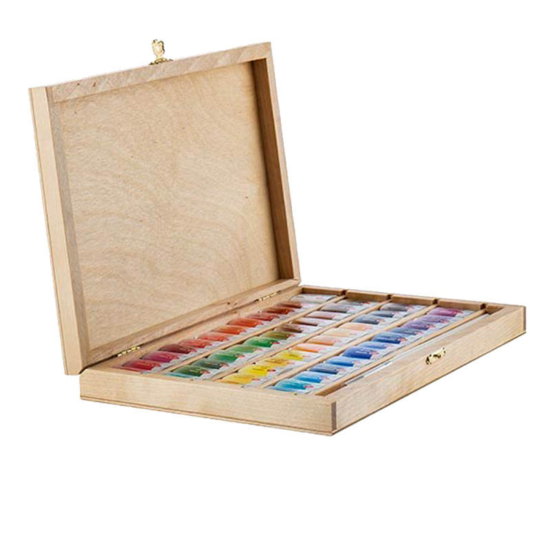Coffret en bois de 48 aquarelles Saint Petersburg