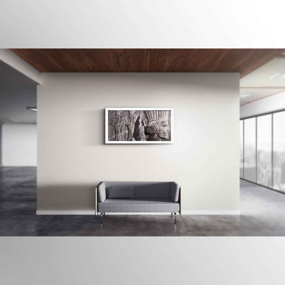 Dessin original au stylo noir – Persépolis par Nelia Mehrbakhsh