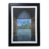 Original Realism Drawing - Pastel on Cardboard, Imam Reza Holy Shrine