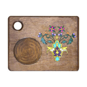 Ensemble de Dessous de Verre avec Motif Artistique d’Inspiration Persane Chichak