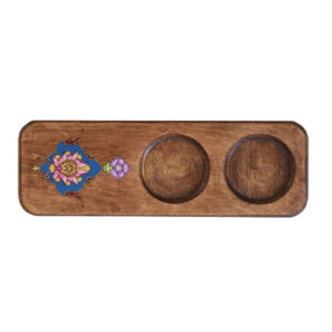 Ensemble de Dessous de Verre avec Motif Artistique d’Inspiration Persane Golpar