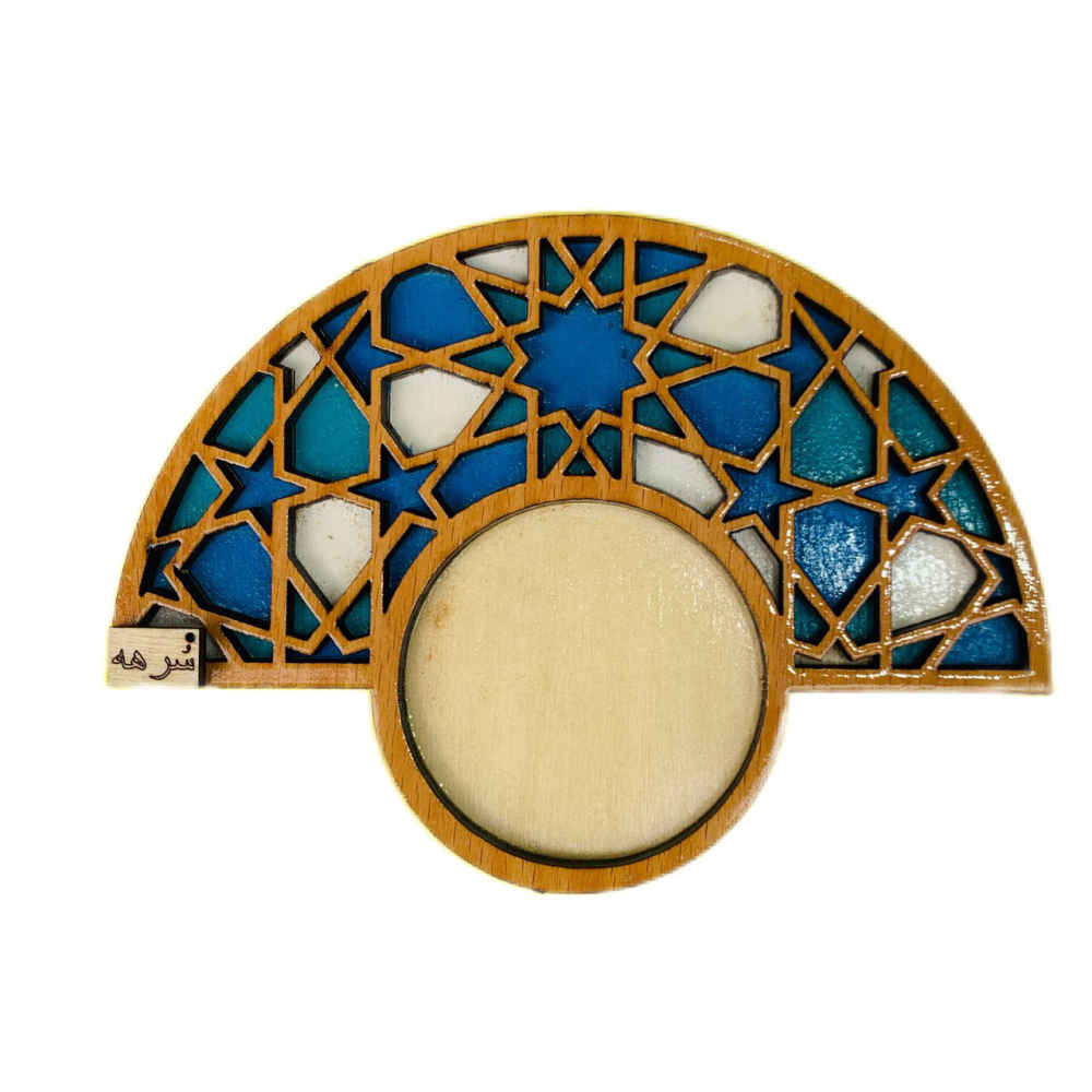 Sous-verres Géométriques en Bois avec le Design Kiana (x2)