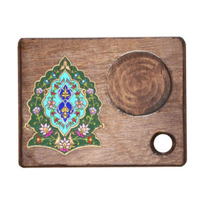 Ensemble de Dessous de Verre avec Motif Artistique d’Inspiration Persane Sana