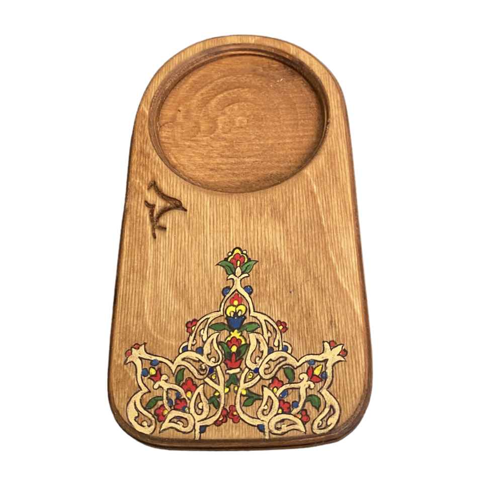 Ensemble de Dessous de Verre avec Motif Artistique d'Inspiration Persane Toranj
