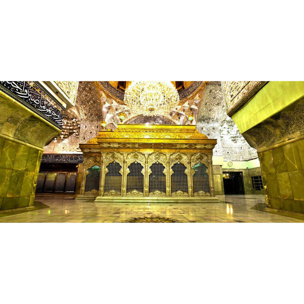 Tasse à Café en Céramique Islamique – Motif Sanctuaire Imam Hussain