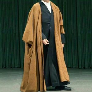 Manteau Bisht Islamique pour Homme en Laine pour les Saisons Froides – Héritage Arabe